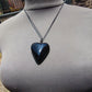 16 gr Heart Pendant Indonesian black Amber for Healing 25A338