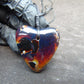 12 gr Heart Pendant Indonesian Black Blue Amber for Healing 25A335