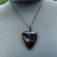 12 gr Heart Pendant Indonesian Black Blue Amber for Healing 25A335
