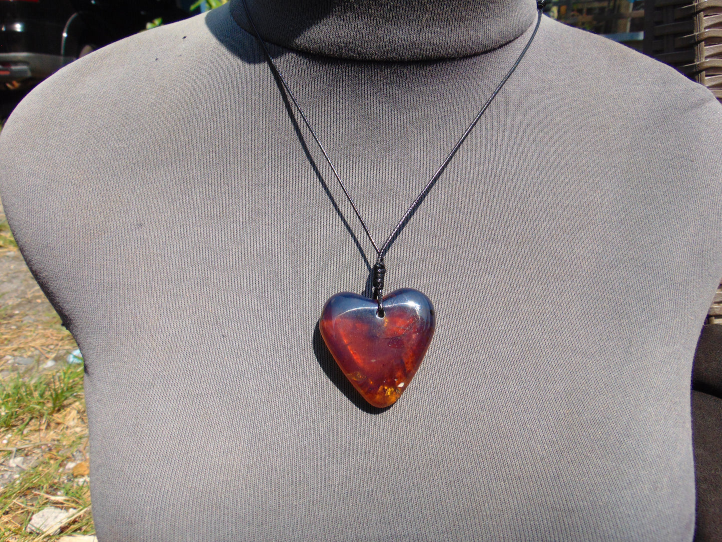 10 gr 41X39X12 mm  Pendant Indonesian  Blue Amber for Healing AK187