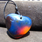 11 gr Heart Pendant Indonesian Blue Amber for Healing 25A354