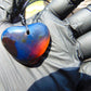 11 gr Heart Pendant Indonesian Blue Amber for Healing 25A354