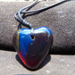 10 gr Heart Pendant Indonesian Blue Amber for Healing 25A346