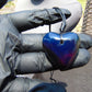 10 gr Heart Pendant Indonesian Blue Amber for Healing 25A346
