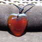 5 gr Heart Pendant Indonesian Red  Amber for Healing 25A273