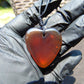 5 gr Heart Pendant Indonesian Red  Amber for Healing 25A273