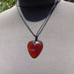 5 gr Heart Pendant Indonesian Red  Amber for Healing 25A273