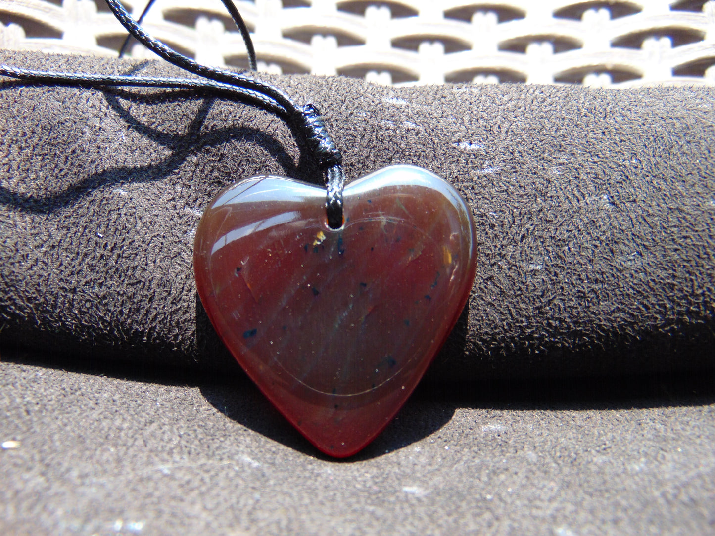 12 gr Heart Pendant Indonesian Inclusion Amber for Healing 25A249