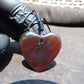 12 gr Heart Pendant Indonesian Inclusion Amber for Healing 25A249