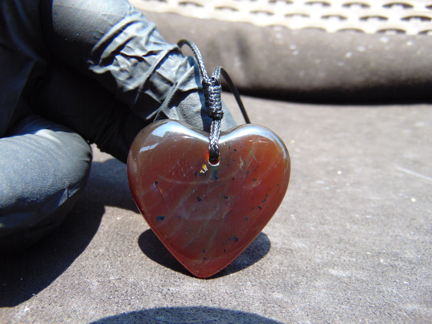 12 gr Heart Pendant Indonesian Inclusion Amber for Healing 25A249