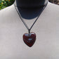 12 gr Heart Pendant Indonesian Inclusion Amber for Healing 25A249