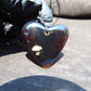 8 gr Heart Pendant Indonesian Black Blue Amber for Healing 25A231