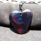 12 gr Heart Pendant Indonesian Black Blue Amber for Healing 25A246