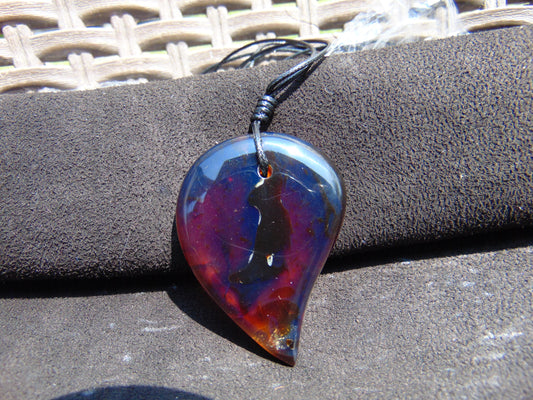 15 gr 53x39x12 mm Pendant Indonesian Sky Blue Amber for Healing 25Y27