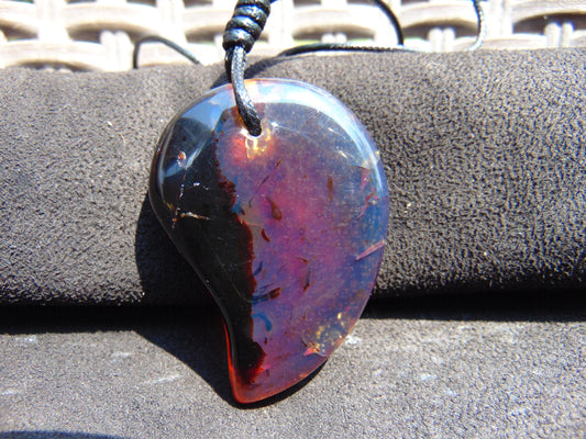 21 gr 56x40x16 mm Pendant Indonesian Sky Blue Amber for Healing 25A81