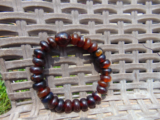 20 Gram Small Beads Bracelet Indonesian Amber for Healing A28G229