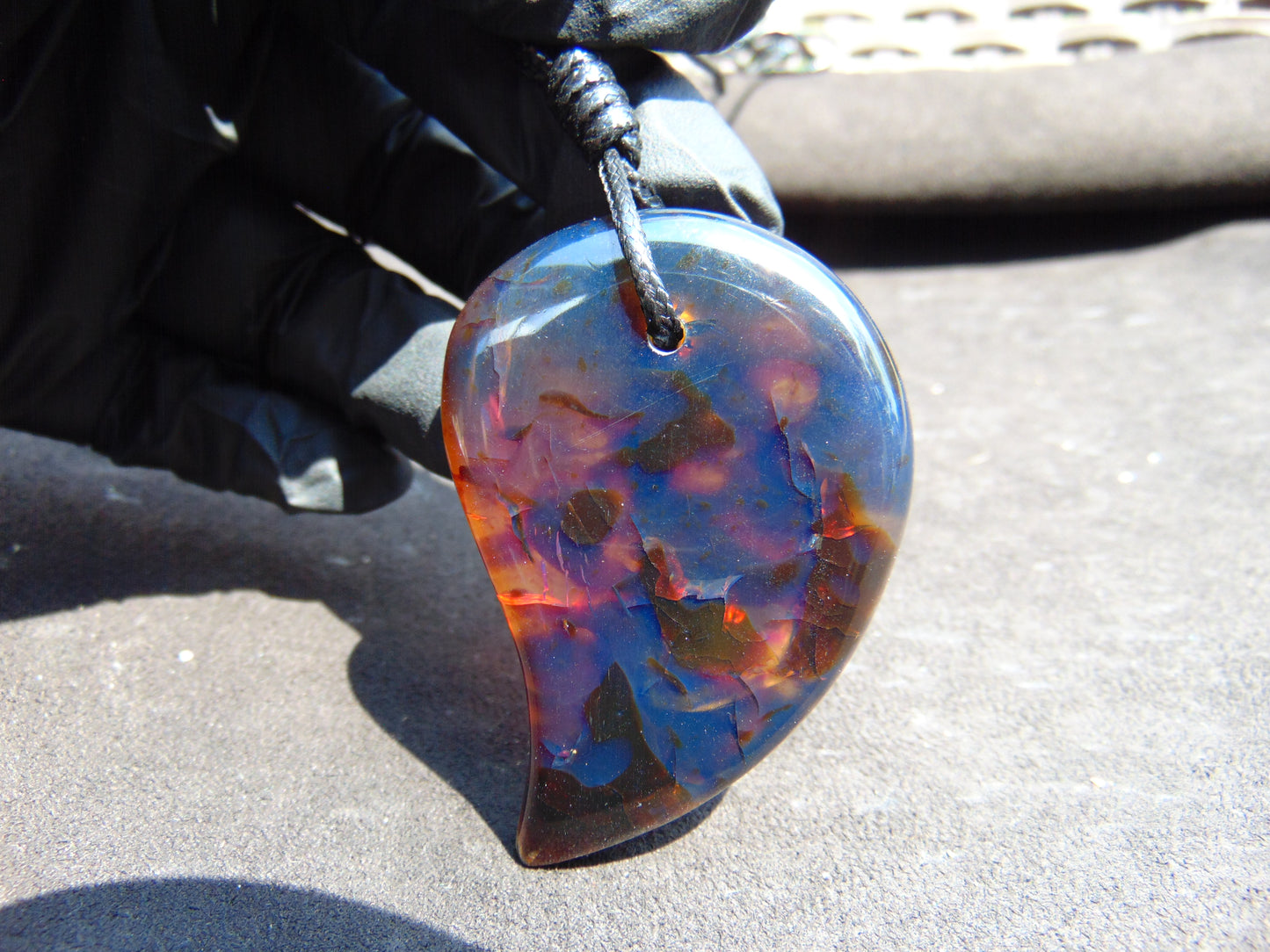 25 gr 62X40X16 mm Pendant Indonesian Sky Blue Amber for Healing