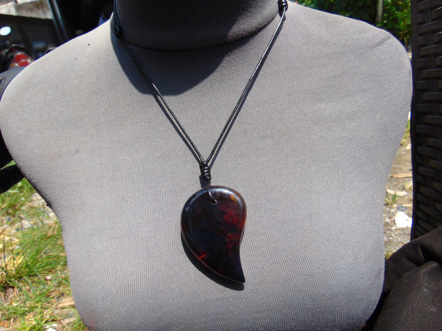 25 gr 62X40X16 mm Pendant Indonesian Sky Blue Amber for Healing