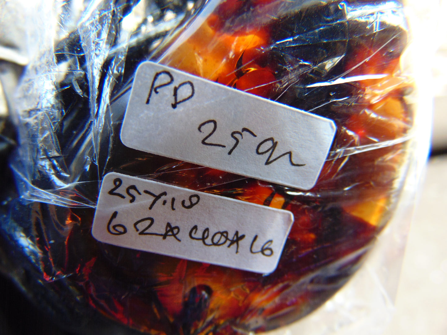 25 gr 62X40X16 mm Pendant Indonesian Sky Blue Amber for Healing