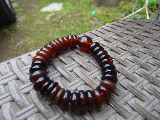 17 Gram Small Beads Bracelet Indonesian Amber for Healing A34G215