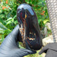 386 gram Full polished Indonesian Dark Green Amber for Healing ML82
