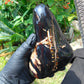 386 gram Full polished Indonesian Dark Green Amber for Healing ML82