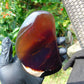 125 gram Slab polished Indonesian purple blue Amber for Healing ML81