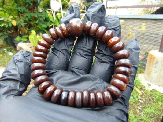 21 Gram Beads Bracelet Aromatic Amber Indonesia for Healing A34G217