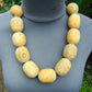 254 gram Small Beads Combination Necklace Indonesian Yellow Fragrance Amber for Healing FNC1