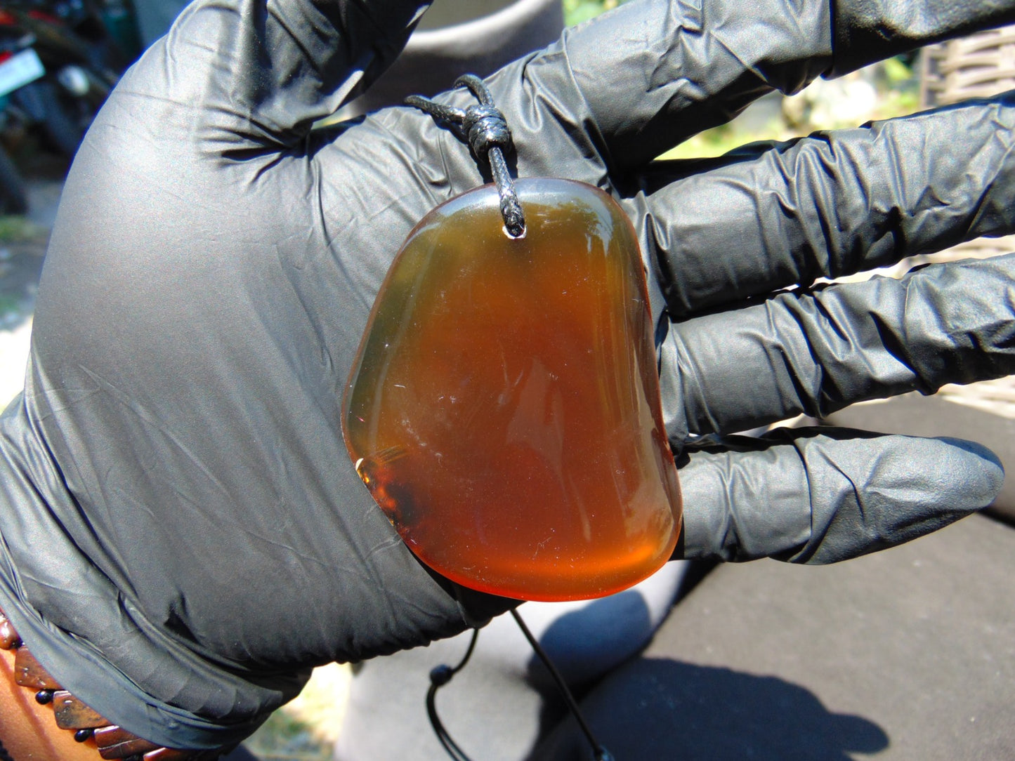 25 gr Pendant Indonesian Yellow Honey Amber for Healing PE2