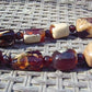 136 gram Small Beads Combination Necklace Indonesian white Blue Amber for Healing A13K185