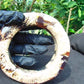 160 gr Big Bangle in hole 75 mm 23x21 mm Indonesian Sumatran White Amber for Healing EU21