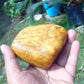 226 Gr 78x68x65mm Polished Indonesian Yellow Fragrant Amber for Healing 25K15