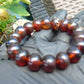19 Gram 18 small Beads Bracelet Indonesian Cherry Red Amber 12 mm for Healing FRB28