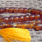 84 gr Komboloi Tasbih Rosary 33+2 Beads 14x14 mm Indonesian Yellow Blue Amber for Healing 26TTS9