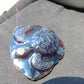 84 gr Sea Turtles Carving 85x67x36 mm Indonesian Blue Amber for Healing AJ200