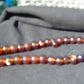 107 gr Tasbih Mesbah Rosary 33+2 Beads 18 mm Indonesian Red Yellow Bluish Amber for Healing TB17i14