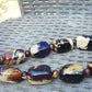 151 gram Small Beads Combination Necklace Indonesian white Blue Amber for Healing S11K165