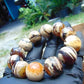 56 gram 12 Beads Mala Bracelet Indonesian White Amber 20 mm for Healing B20M14