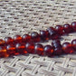 67 gr Tasbih Mesbah Rosary 35 Beads 14 mm Indonesian Crystal Red Amber for Healing TB14i031