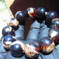 58 gram 12 Beads Mala Bracelet Indonesian Cherry Amber 25 mm for Healing B20M13