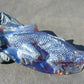 147 gr 160x70x43 mm The *Salamander* (mystical fire lizard) carving on *Indonesian Blue Amber*for Healing AJ190
