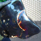 3239 gr Full Polished 28x25x5 cm Indonesia Black Blue Amber for Healing ML40