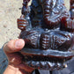 974 gr 9x6x2.8 in The carving of *Lord Ganesha* (God of Knowledge and Remover of Obstacles) on *Indonesian Dark Green Amber*